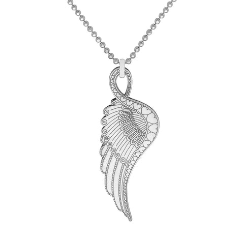 CarterGore Sterling Silver Wing Necklace