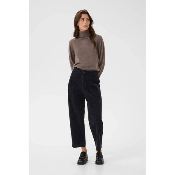 Part Two Ladies NettaPW Corduroy Trousers - Navy