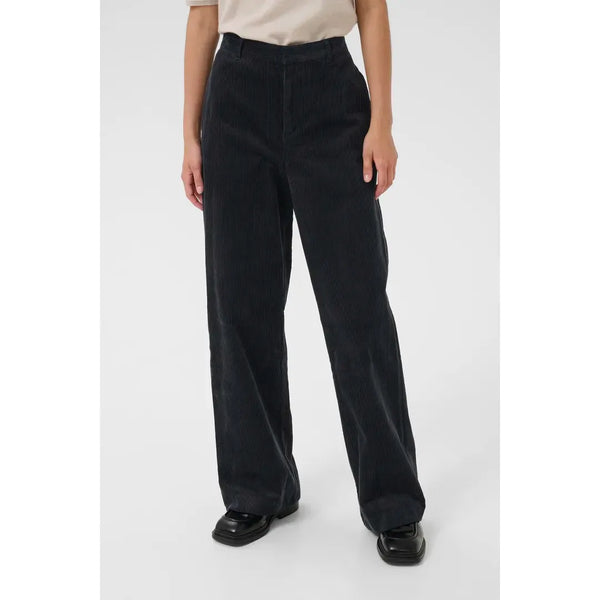 Part Two Ladies Clarissi Corduroy Trousers - Navy