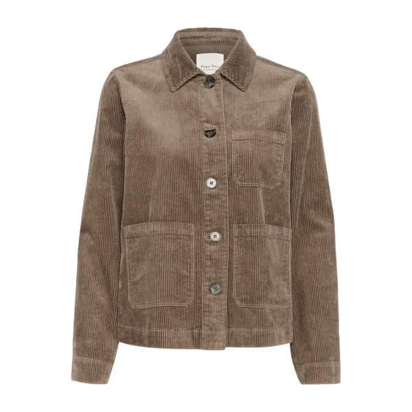 Part Two Ladies Lone Cord Jacket - Falcon Brown