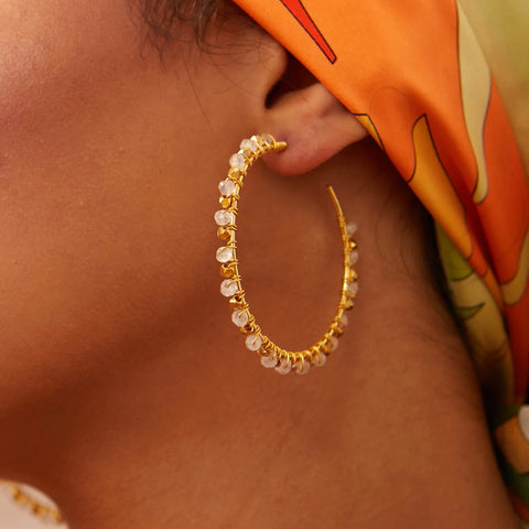 Ashiana Ladies Earrings - Riva Moonstone