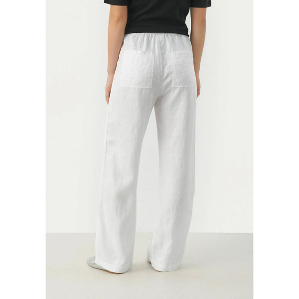 Part Two Ladies Eniola Full Length Wide Trousers - Bright White