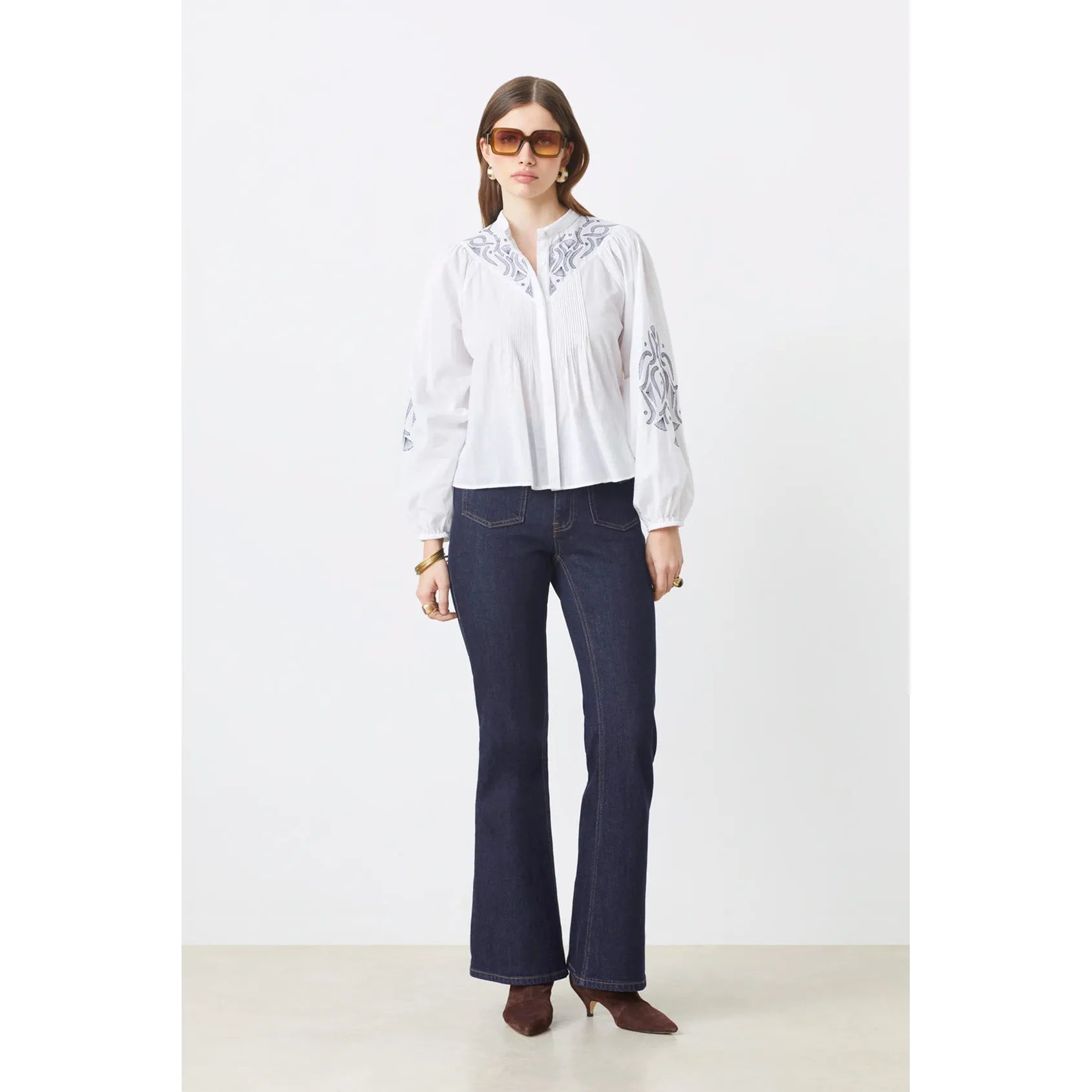 Suncoo Ladies Livio Blouse - White