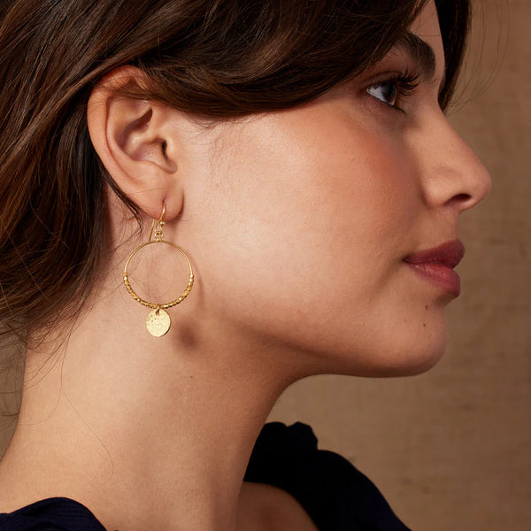 Ashiana London Ladies Dominique Mini Gold Hoop Earrings