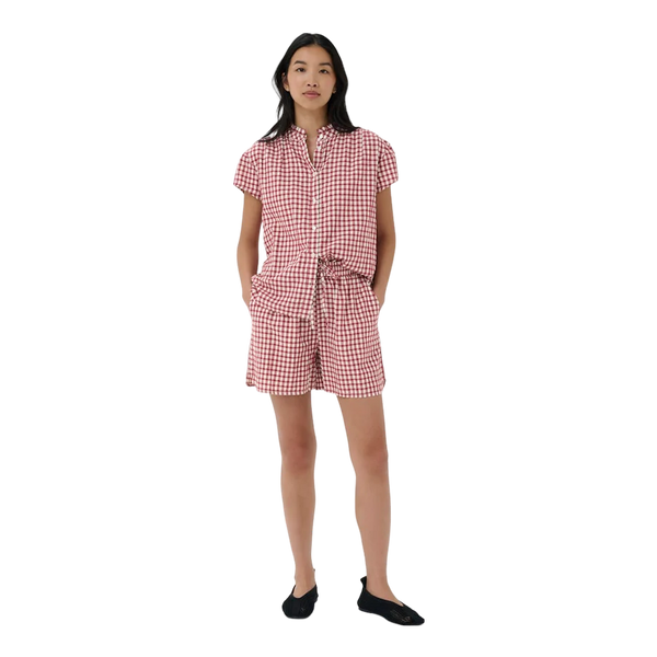 Part Two Ladies Bigi Shorts - Burnt Russet Check