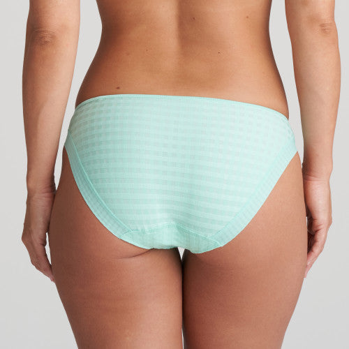 back of the briefs feature a thin strap to minimise pant lines under tight clothing, gives a near full coverage (bikini style)