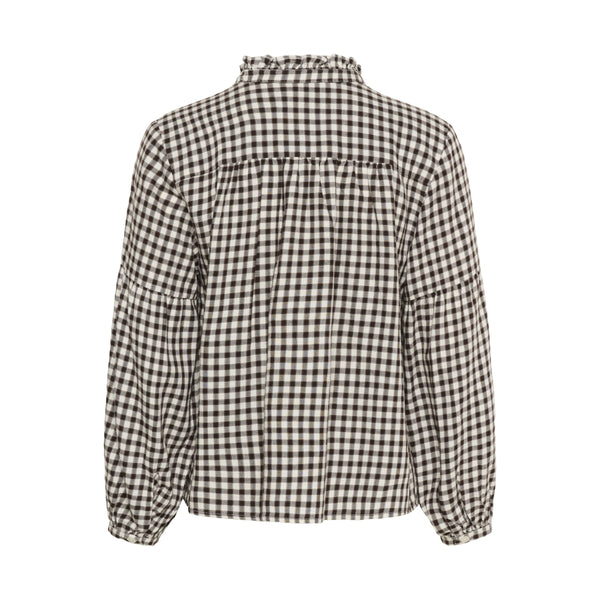 Part Two Ladies Samilla Shirt - Dark Navy Mini Check