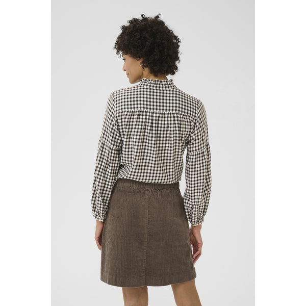 Part Two Ladies Samilla Shirt - Dark Navy Mini Check