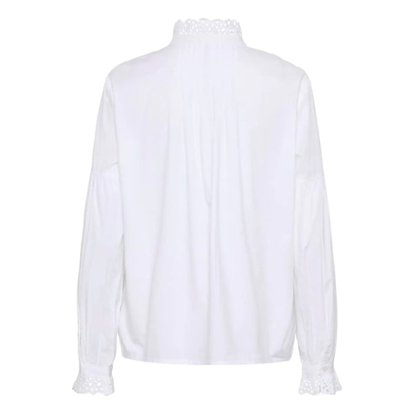 Part Two Ladies AnastasjaPW Cotton Frill Shirt - Bright White