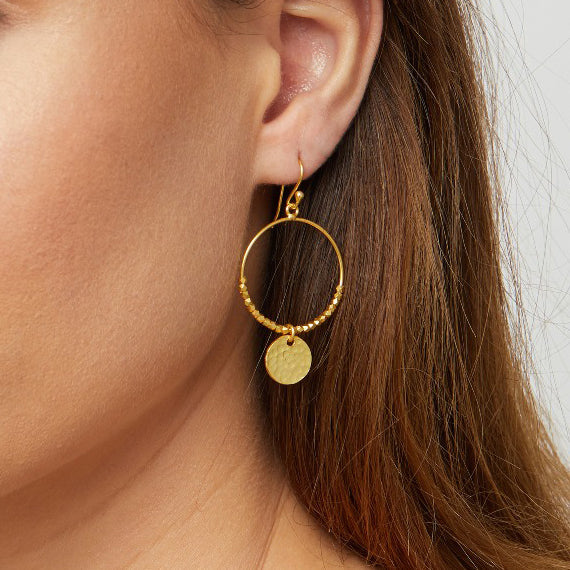 Ashiana London Ladies Dominique Mini Gold Hoop Earrings