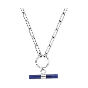 ChloBo Ladies Link Chain Sodalite T-Bar Necklace