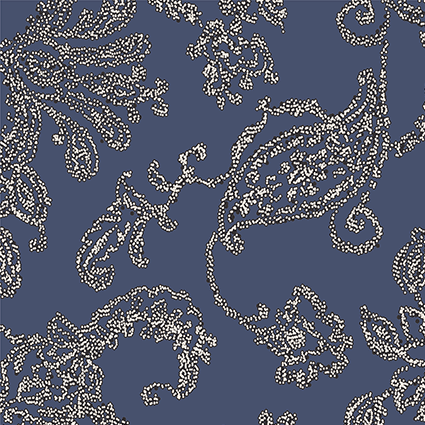 Part Two Ladies Venia Dress - Blue With Light Dot Paisley