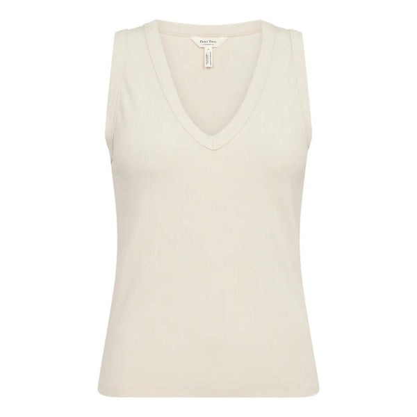 Part Two Ladies Nikkia Fine Ribbed Top - French Oak