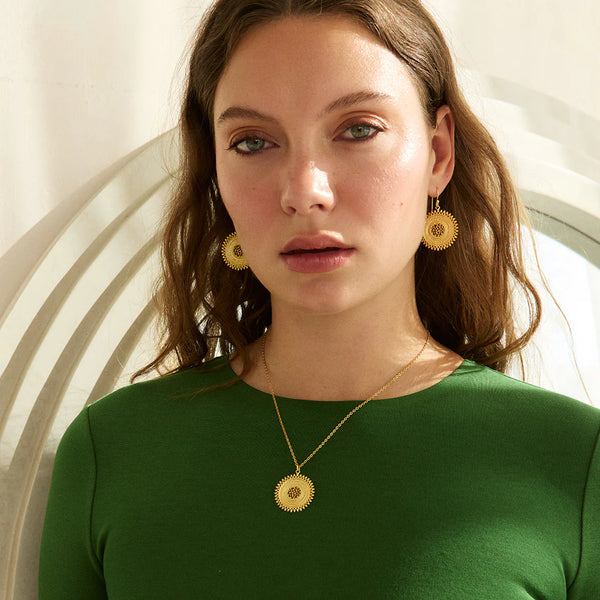 Ashiana London Ladies Sole Gold Pendant Necklace