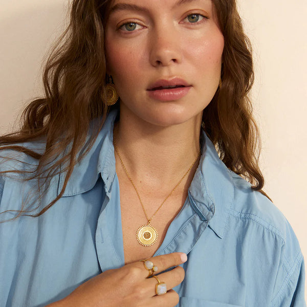 Ashiana London Ladies Sole Gold Pendant Necklace