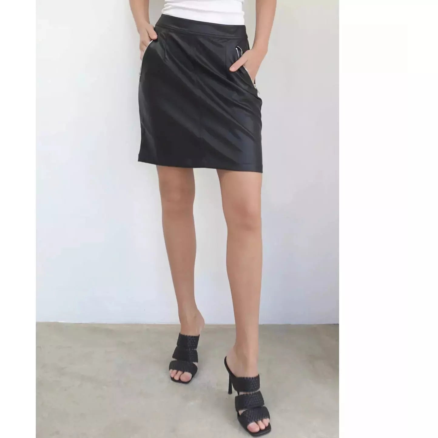 Religion Clothing Ladies Skirt - Sun Vegan Leather