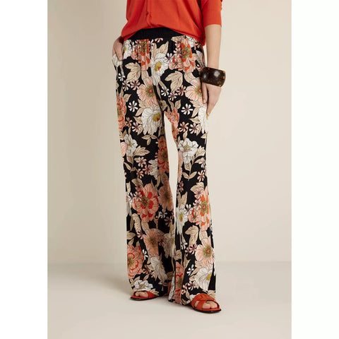 Summum Woman Ladies Trousers - Floral Print