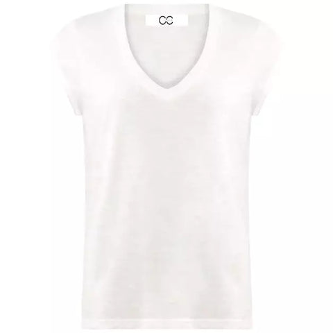 CC Heart by Coster Copenhagen Ladies V- Neck T-Shirt - White