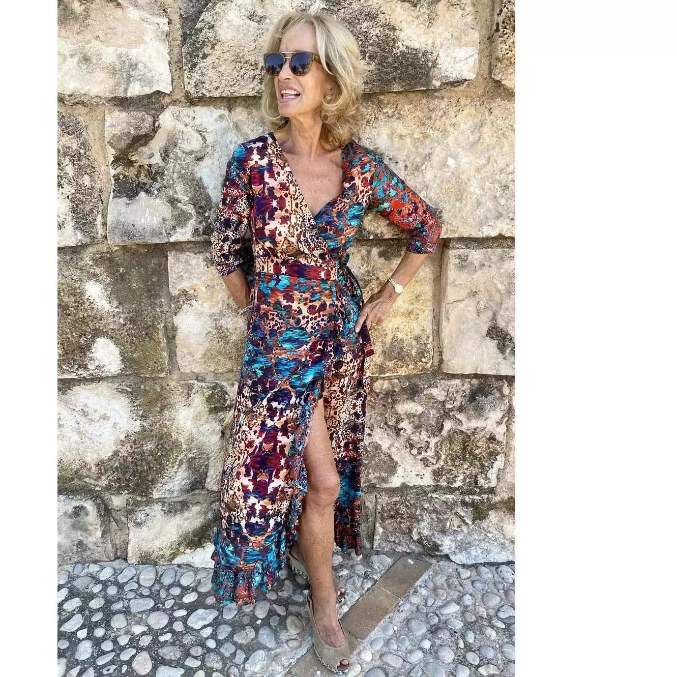 Sophia online wrap dress