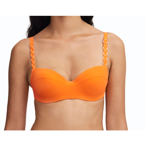 Chantelle Swimwear Ladies Bikini Top - Emblem Orange