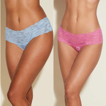 low rise hotpant in light blue or pink