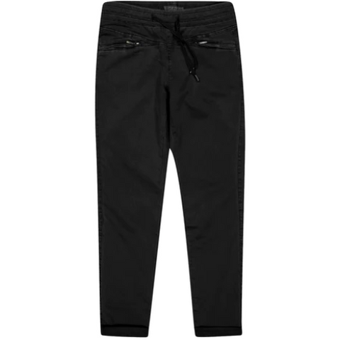 Red Button Ladies Jeans - Tessy Black Cropped Joggers