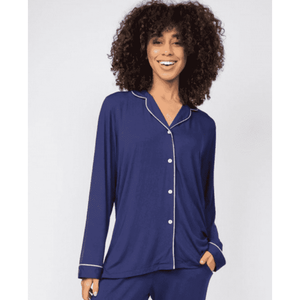 Cyberjammies Ladies Pyjamas - Ellie Revere Pyjama Top in Blue