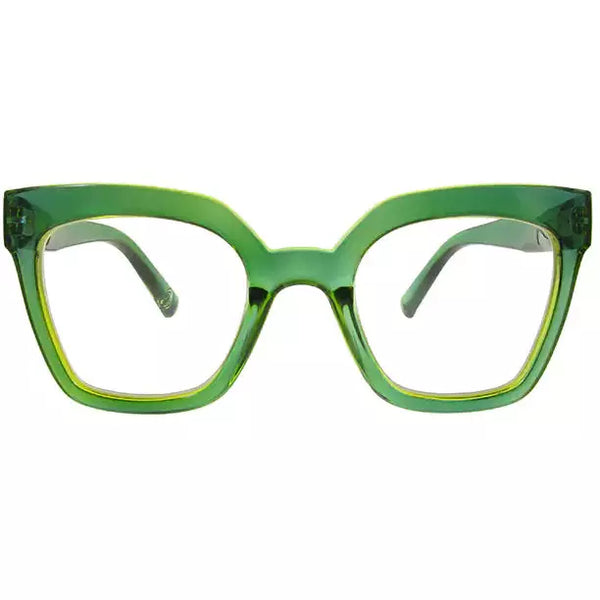 Goodlookers Ladies JAYE Reading Glasses - Green/Yellow