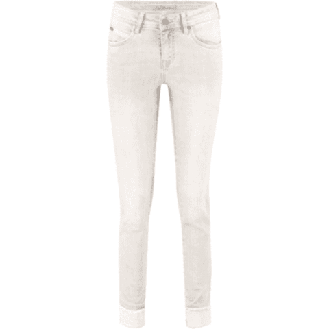 Red Button Ladies Jeans - Lulu Turnup Coloured White Denim